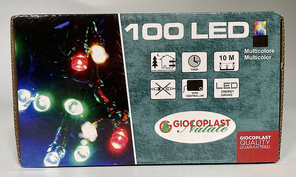 LED GIRLANDA EXT 100 LED multicolor 10m na baterie