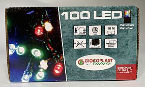 LED GIRLANDA EXT 100 LED multicolor 10m na baterie