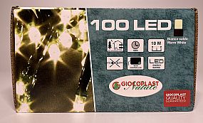 LED GIRLANDA EXT 100 LED teplá bílá 10m na baterie