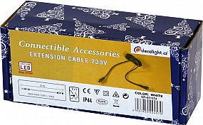 Prodlužovací kabel 230V,3m, 1M+1F,bílá